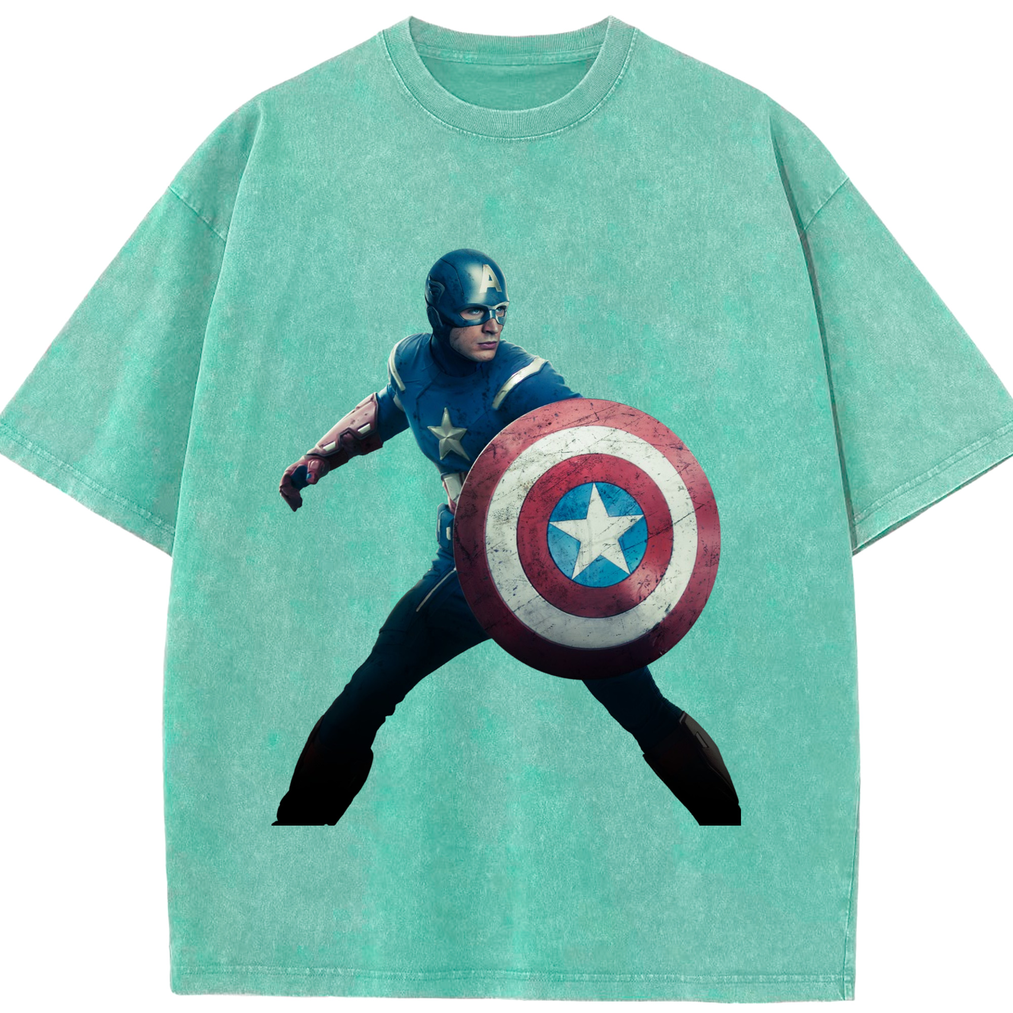 （画像用） アベンジャーズ The Avengers 綿100% ヴィンテージ風 半袖Tシャツ（フロントプリント）